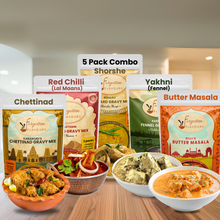 Load image into Gallery viewer, Non Veg Gravy Mix | 5 Pack Combo | No Cutting No Chopping | Easy healthy Cooking