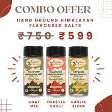 Load image into Gallery viewer, 3 Pack Combo| Himalayan Flavoured Salts (Pahadi) Seasoning | Hand Ground Rock Salts