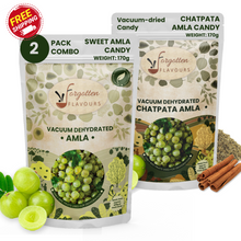 Load image into Gallery viewer, 2 Pack Combo | Sweet & Chatpata Amla (170g each) | High Vit. C | Healthy Indian Berries Snacks