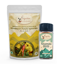 Load image into Gallery viewer, Pahadi Raita & Aloo Gutke Meal Combo | Exotic Himalayan Seasoning | Easy Cooking