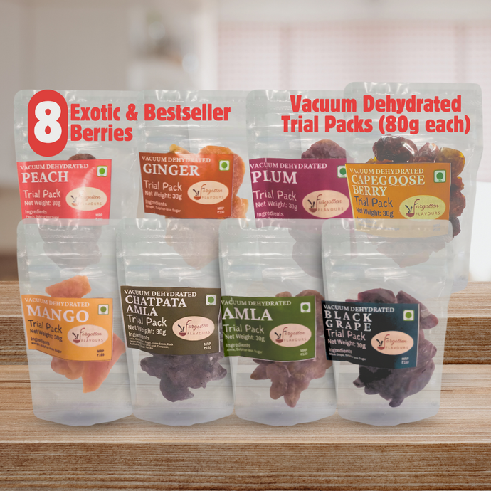 8 Berries Trial Pack | Vacuum dehydrated |  8 Flavours x 30g each | Bestsellers & Exotic