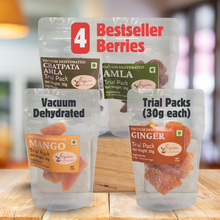 Load image into Gallery viewer, Bestseller Trial Combo | 4 Flavours (4 x 30g) | Mango| Ginger| Amla Sweet | Amla Chatpata
