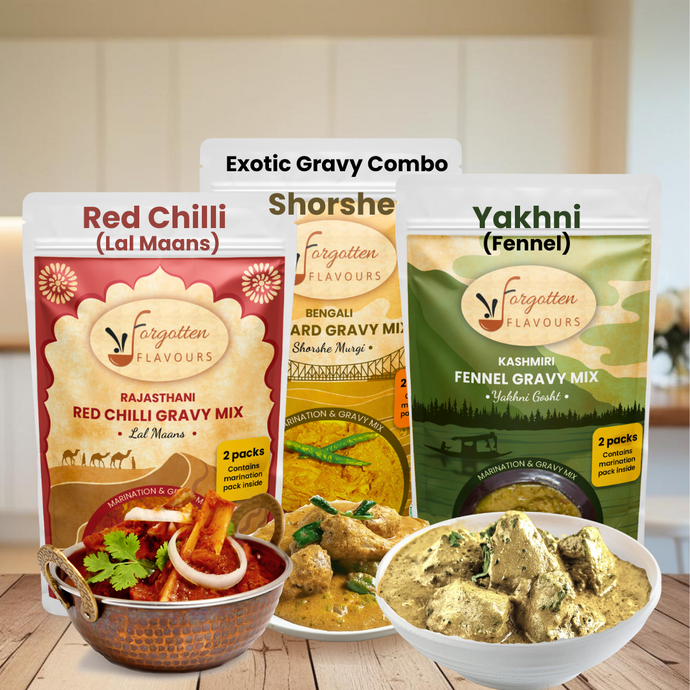 3 Pack Combo | Exotic Indian Regional Gravy Mix | No Chopping | Healthy Easy 2 Step Cooking