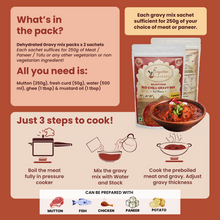 Load image into Gallery viewer, 3 Pack Combo | Exotic Indian Regional Gravy Mix | No Chopping | Healthy Easy 2 Step Cooking
