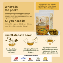 Load image into Gallery viewer, 3 Pack Combo | Exotic Indian Regional Gravy Mix | No Chopping | Healthy Easy 2 Step Cooking
