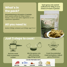 Load image into Gallery viewer, 3 Pack Combo | Exotic Indian Regional Gravy Mix | No Chopping | Healthy Easy 2 Step Cooking
